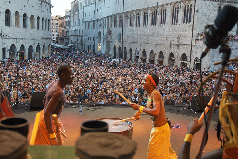 Juakali Drummers au Festival Umbria Jazz 2009 à Pérouse (Italie)
